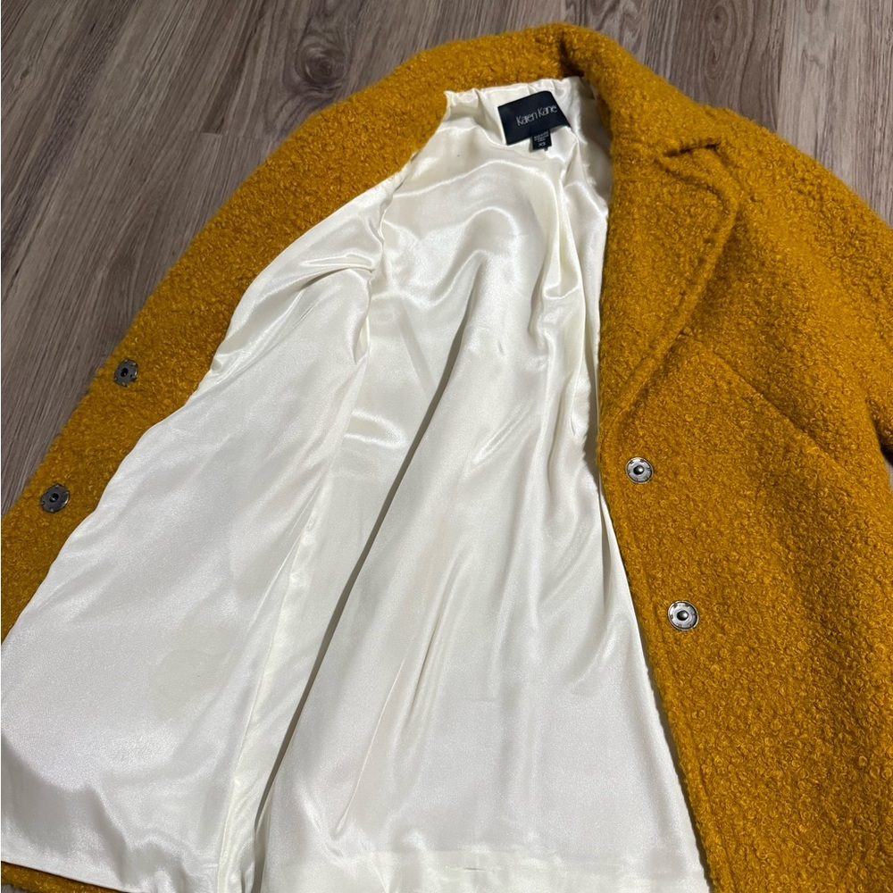 NWOT- Karen Kane Mustard Jacket - Picture 3 of 11